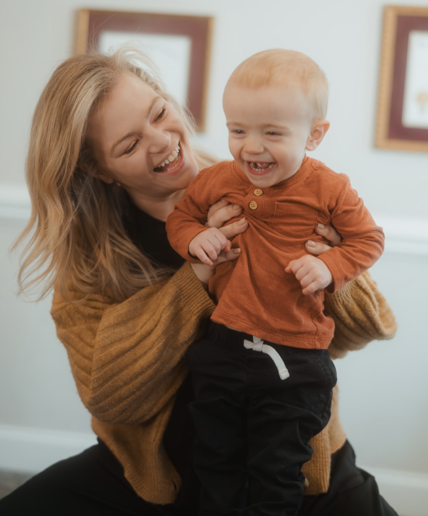 Pediatric chiropractic visit at Family Haven Chiropractic in Chatt Hills with parent and child