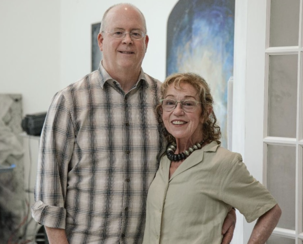Artists Gail Foster and Thomas Swanston in their Studio Swan workspace in Chattahoochee Hills