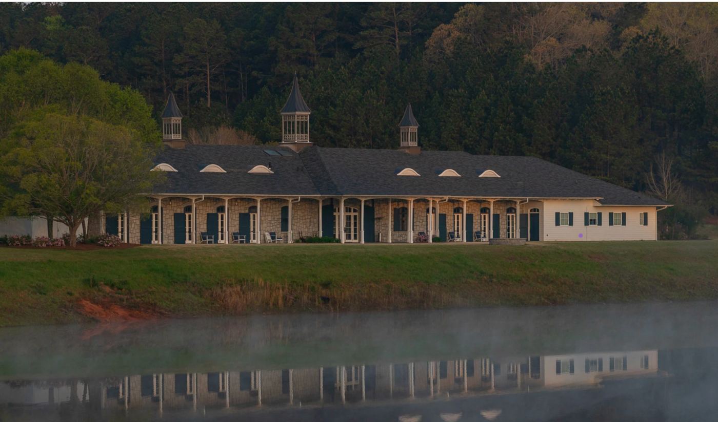 Foxhall Resort lakeside lodging near Serenbe and Chatt Hills