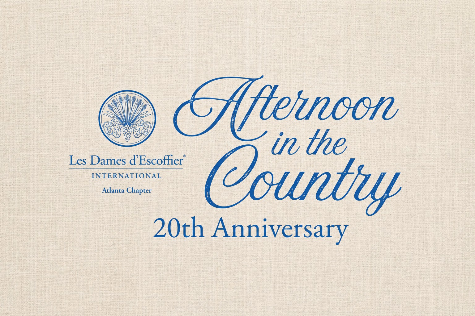 Afternoon in the Country 20th Anniversary – Les Dames d’Escoffier Atlanta Chapter